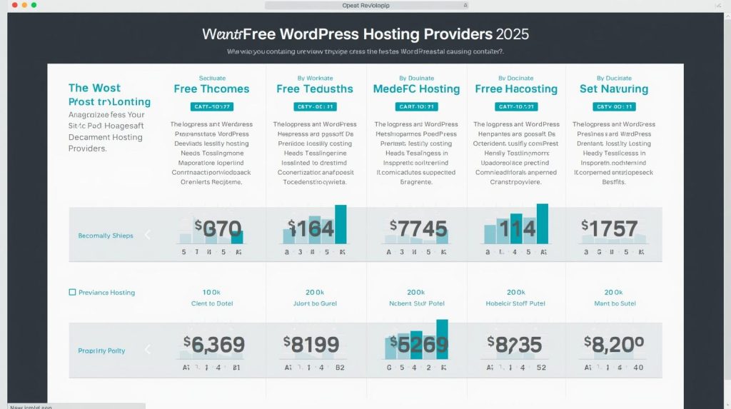 Best Free WordPress Hosting Providers compared 2025 Edition)