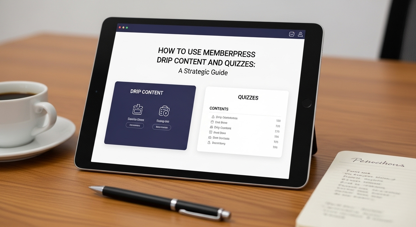 How to Use MemberPress Drip Content and Quizzes A Strategic Guide